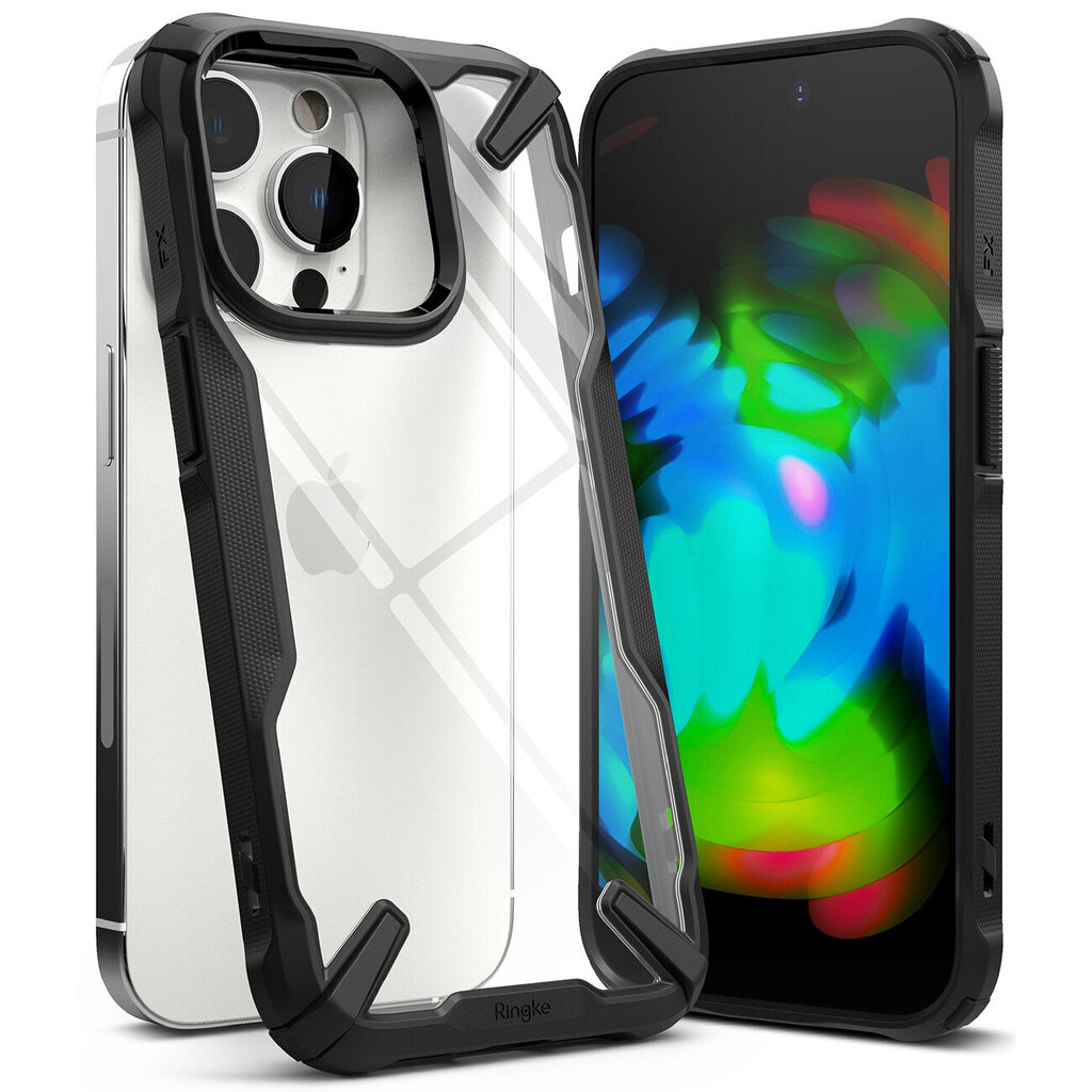 Ringke Fusion X Design FX643E55 iPhone 14 Pro, melns cena un informācija | Telefonu vāciņi, maciņi | 220.lv