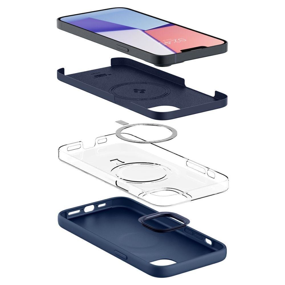 Spigen Silicone Fit iPhone 14 Plus Blue цена и информация | Telefonu vāciņi, maciņi | 220.lv