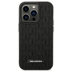 Karl Lagerfeld KLHCP14XRUPKLPK, piemērots iPhone 14 Pro Max, melns цена и информация | Чехлы для телефонов | 220.lv
