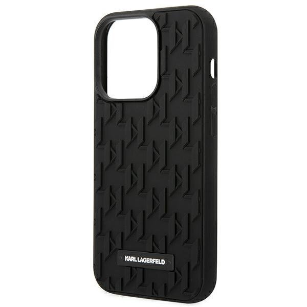 Karl Lagerfeld KLHCP14XRUPKLPK, piemērots iPhone 14 Pro Max, melns cena un informācija | Telefonu vāciņi, maciņi | 220.lv