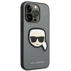 Karl Lagerfeld KLHCP14XSAPKHG, piemērots iPhone 14 Pro Max, pelēks cena un informācija | Telefonu vāciņi, maciņi | 220.lv