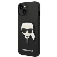 Karl Lagerfeld KLHCP14SSAPKHK priekš iPhone 14, melns cena un informācija | Telefonu vāciņi, maciņi | 220.lv