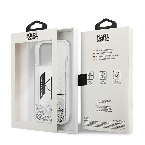 Karl Lagerfeld KLHCP14XLBKLCS priekš iPhone 14 Pro Max, caurspīdīgs cena un informācija | Telefonu vāciņi, maciņi | 220.lv