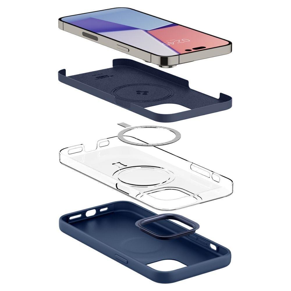 Spigen Silicone Fit iPhone 14 Pro Max Blue cena un informācija | Telefonu vāciņi, maciņi | 220.lv