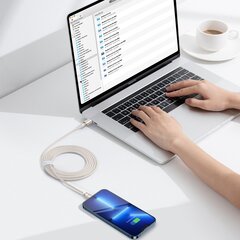 Кабель Baseus Crystal Shine Series USB Type C - молниеносная зарядка, мощность 20 Вт, 2 м (CAJY001404) цена и информация | Кабели для телефонов | 220.lv