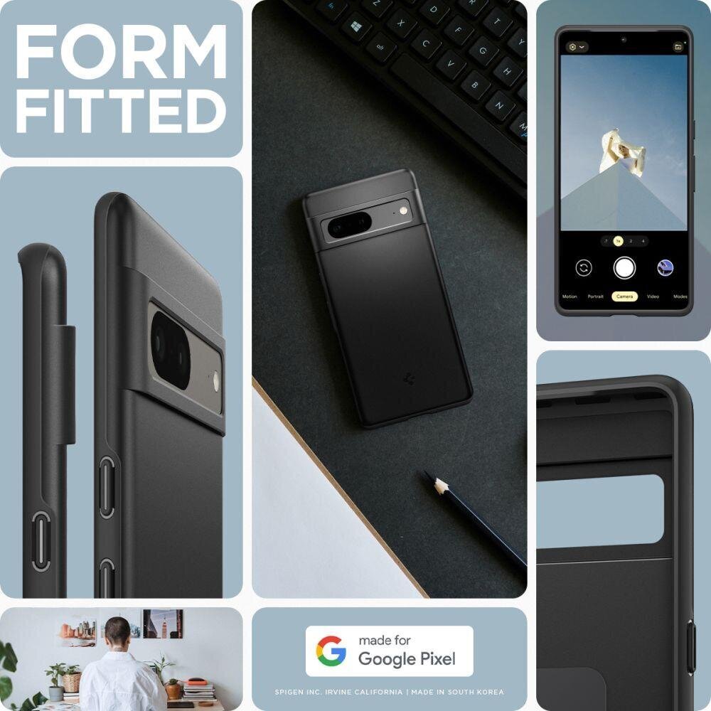 Spigen Thin Fit Google Pixel 7 black cena un informācija | Telefonu vāciņi, maciņi | 220.lv