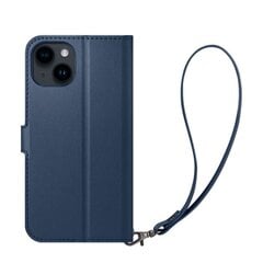 Кожаный бумажник с откидной крышкой Spigen Wallet S для iPhone 14, синий цена и информация | Чехлы для телефонов | 220.lv