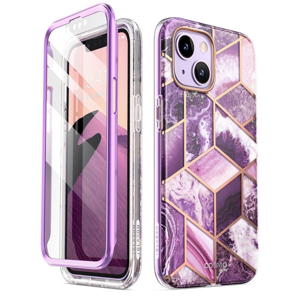 Supcase Cosmo iPhone 14 Plus Marble Purple цена и информация | Telefonu vāciņi, maciņi | 220.lv