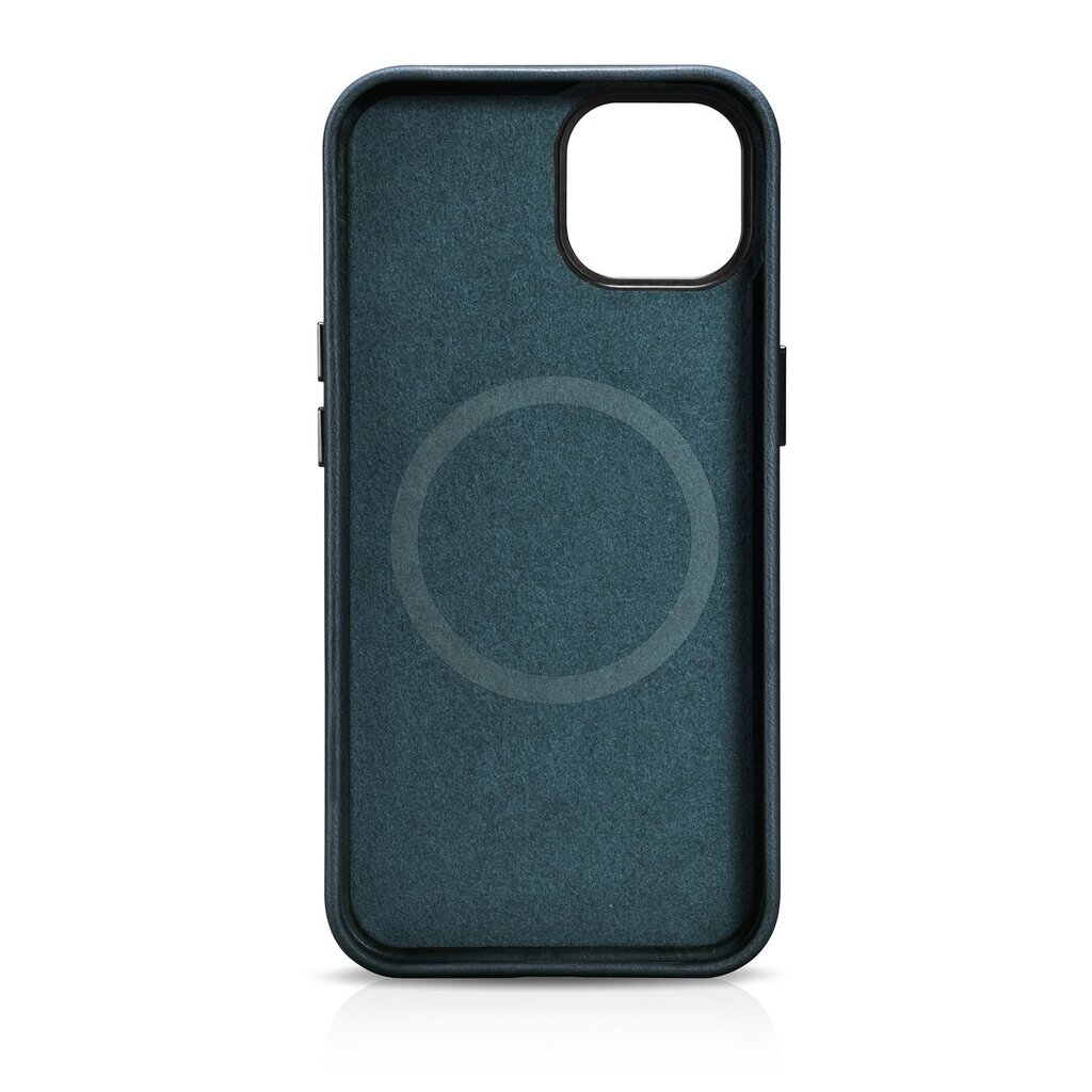 iCarer Leather iPhone 14 Plus Magnetic Leather with MagSafe Dark Blue (WMI14220703-BU) цена и информация | Telefonu vāciņi, maciņi | 220.lv