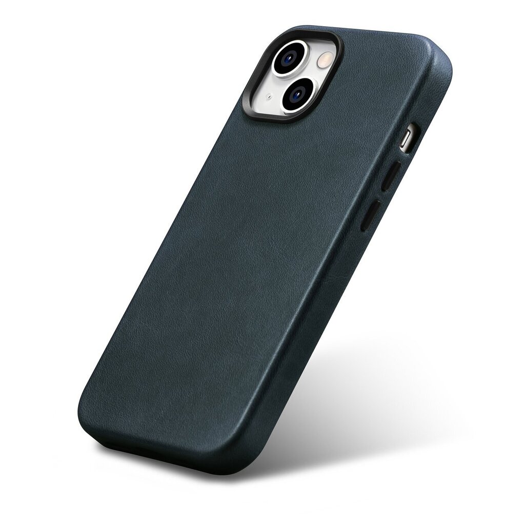 iCarer Leather iPhone 14 Plus Magnetic Leather with MagSafe Dark Blue (WMI14220703-BU) цена и информация | Telefonu vāciņi, maciņi | 220.lv