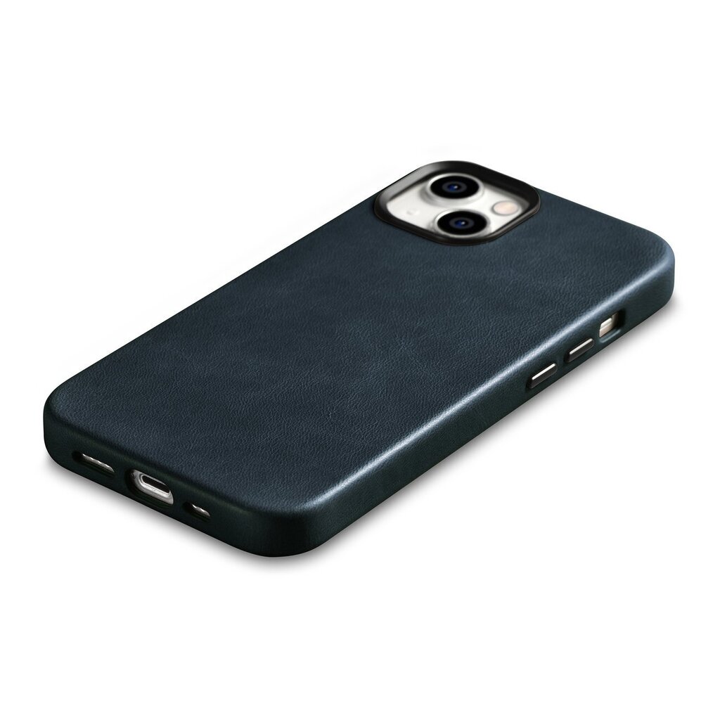 iCarer Leather iPhone 14 Plus Magnetic Leather with MagSafe Dark Blue (WMI14220703-BU) цена и информация | Telefonu vāciņi, maciņi | 220.lv