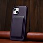 iCarer Leather iPhone 14 Dark Purple (WMI14220705-DP) (MagSafe Compatible) cena un informācija | Telefonu vāciņi, maciņi | 220.lv