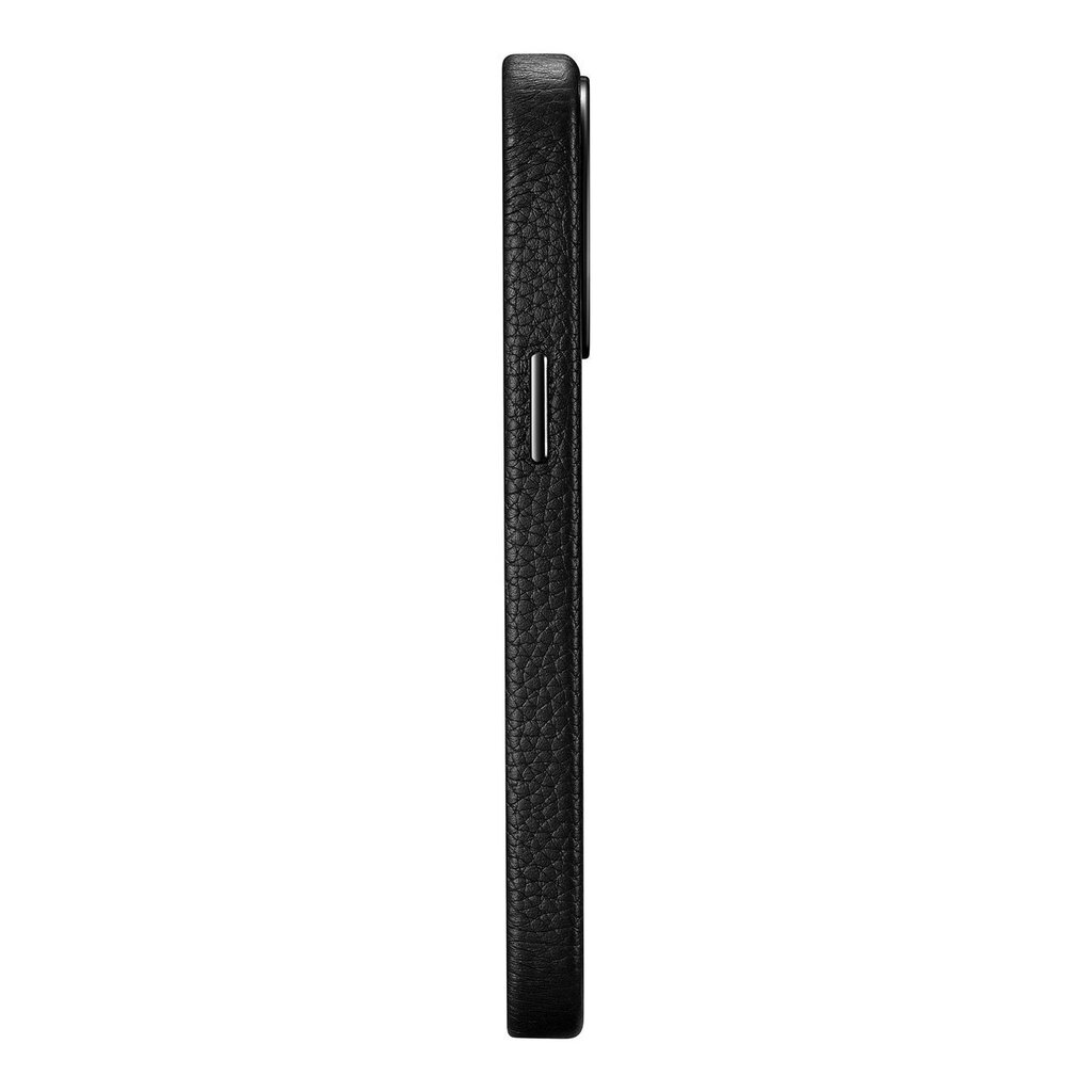 iCarer Litchi Leather iPhone 14 Pro Max Magnetic with MagSafe Black (WMI14220712-BK) cena un informācija | Telefonu vāciņi, maciņi | 220.lv