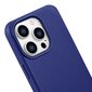 iCarer Litchi Leather iPhone 14 Pro Max Magnetic with MagSafe Dark Blue (WMI14220712-DB) цена и информация | Telefonu vāciņi, maciņi | 220.lv