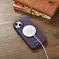 iCarer Leather iPhone 14 Flip Magnetic MagSafe Leather Dark Purple (WMI14220713-DP) cena un informācija | Telefonu vāciņi, maciņi | 220.lv