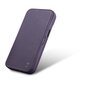 iCarer Leather iPhone 14 Flip Magnetic MagSafe Leather Dark Purple (WMI14220713-DP) cena un informācija | Telefonu vāciņi, maciņi | 220.lv