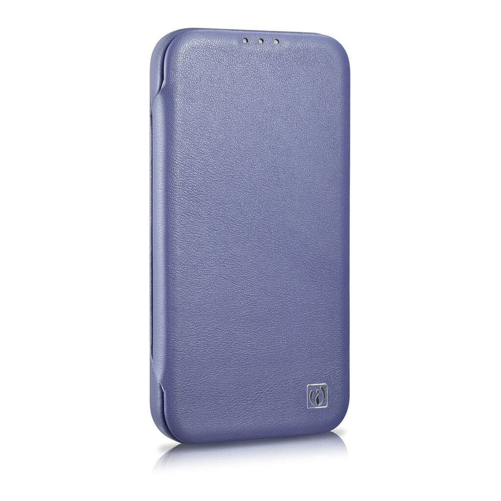 iCarer Leather iPhone 14 Pro Flip Magnetic MagSafe Light Purple (WMI14220714-LP) cena un informācija | Telefonu vāciņi, maciņi | 220.lv