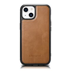 iCarer Leather iPhone 14 (MagSafe compatible) brown (WMI14220717-TN) cena un informācija | Telefonu vāciņi, maciņi | 220.lv