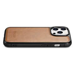 Кожаный чехол iCarer для iPhone 14 Pro (совместим с MagSafe), коричневый (WMI14220718-TN) цена и информация | Чехлы для телефонов | 220.lv