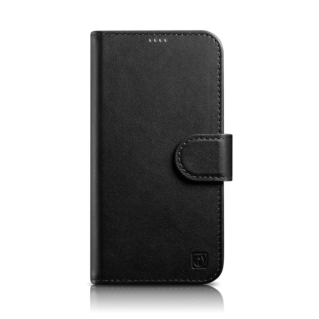 iCarer 2in1 iPhone 14 Plus Leather Flip Anti-RFID Black (WMI14220727-BK) cena un informācija | Telefonu vāciņi, maciņi | 220.lv