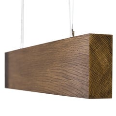 Koka piekaramā lampa 60cm, 24W, 2000lm, 4000K "Slim" tumša cena un informācija | Piekaramās lampas | 220.lv