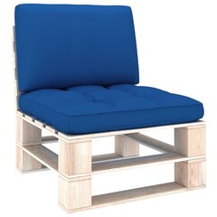 vidaXL palešu dīvānu matrači, 2 gab., koši zili cena un informācija | Dekoratīvie spilveni un spilvendrānas | 220.lv