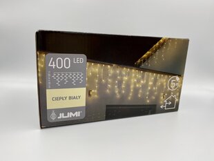 400 LED āra lāstekas, silti baltas цена и информация | Гирлянды | 220.lv