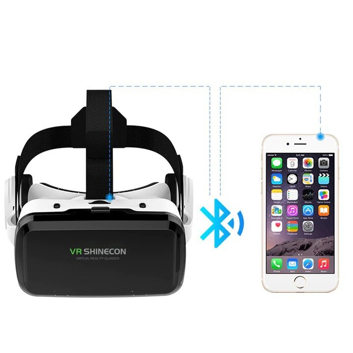 Shinecon 3D VR virtuālās brilles + BT tālvadības pults cena un informācija | VR brilles | 220.lv