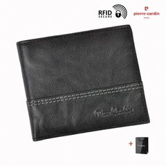 Мужской кожаный кошелёк Damian-3 + подарочный пакет,  GR-8824-TILAK24/NERO-19 цена и информация | Мужские кошельки | 220.lv