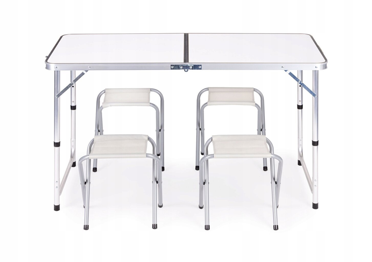 Modernhome Tūristu galds, saliekamais galds, komplekts no 4 krēsliem Balts цена и информация |  Tūrisma mēbeles | 220.lv