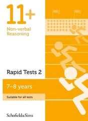 11plus Non-verbal Reasoning Rapid Tests Book 2: Year 3, Ages 7-8 2nd edition cena un informācija | Darba burtnīcas | 220.lv