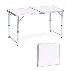 Modernhome Tourist table, folding camping table, white цена и информация | Туристическая мебель | 220.lv
