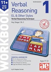 11plus Verbal Reasoning Year 5-7 GL & Other Styles Workbook 1: Verbal Reasoning Technique цена и информация | Рабочие тетради | 220.lv