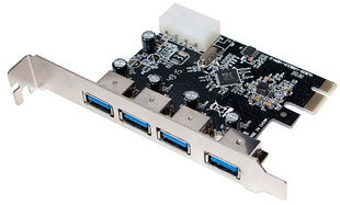 LogiLink USB3.0 4-Port PCI-Express Card PC0057 цена и информация | Контроллеры | 220.lv