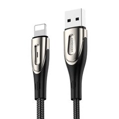USB Cable for Lightning Joyroom Sharp S-M411 2.4A, 3m (Black) cena un informācija | Savienotājkabeļi | 220.lv