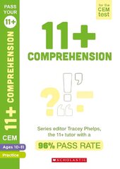 11plus English Comprehension Practice and Assessment for the CEM Test Ages 10-11 цена и информация | Рабочие тетради | 220.lv