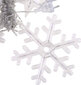 Multistore Gaismas sniegpārslas zvaigznes Ziemassvētku gaismas aizkars 138LED cena un informācija | Ziemassvētku lampiņas, LED virtenes | 220.lv