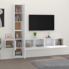 vidaXL 5-daļīgs TV skapīšu komplekts, balts, inženierijas koks цена и информация | Тумбы под телевизор | 220.lv