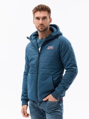 Tumši zila jaka ar kapuci vīriešiem Okar C601-49650-XXL cena un informācija | Vīriešu virsjakas | 220.lv
