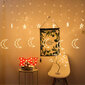 Multistore Mēness gaismas, zvaigznes, Ziemassvētku gaismas, aizkars, 96LED cena un informācija | Ziemassvētku lampiņas, LED virtenes | 220.lv