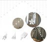 Multistore Zvaigžņu lampiņas, Ziemassvētku lampiņas, piekarināmais aizkars 4m 136 LED cena un informācija | Ziemassvētku lampiņas, LED virtenes | 220.lv