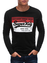 Vīriešu melns džemperis Key B1527 -49638-XXL цена и информация | Мужские толстовки | 220.lv