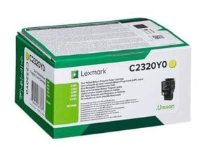 Желтый тонер Lexmark C2320Y0 1K цена и информация | Картриджи для лазерных принтеров | 220.lv
