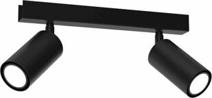 Milagro HUDSON BLACK 2xGU10 griestu lampa цена и информация | Потолочные светильники | 220.lv