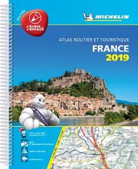 France 2019 -Tourist & Motoring Atlas A4 Laminated Spiral: Tourist & Motoring Atlas A4 spiral cena un informācija | Ceļojumu apraksti, ceļveži | 220.lv