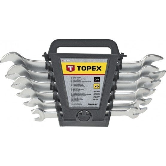 Uzgriežņu atslēgu komplekts Topex Flat cena un informācija | Rokas instrumenti | 220.lv