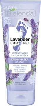Intensīvi mīkstinoša pēdu maska Bielenda Lavender Foot Care Cream, 100ml cena un informācija | Ķermeņa krēmi, losjoni | 220.lv