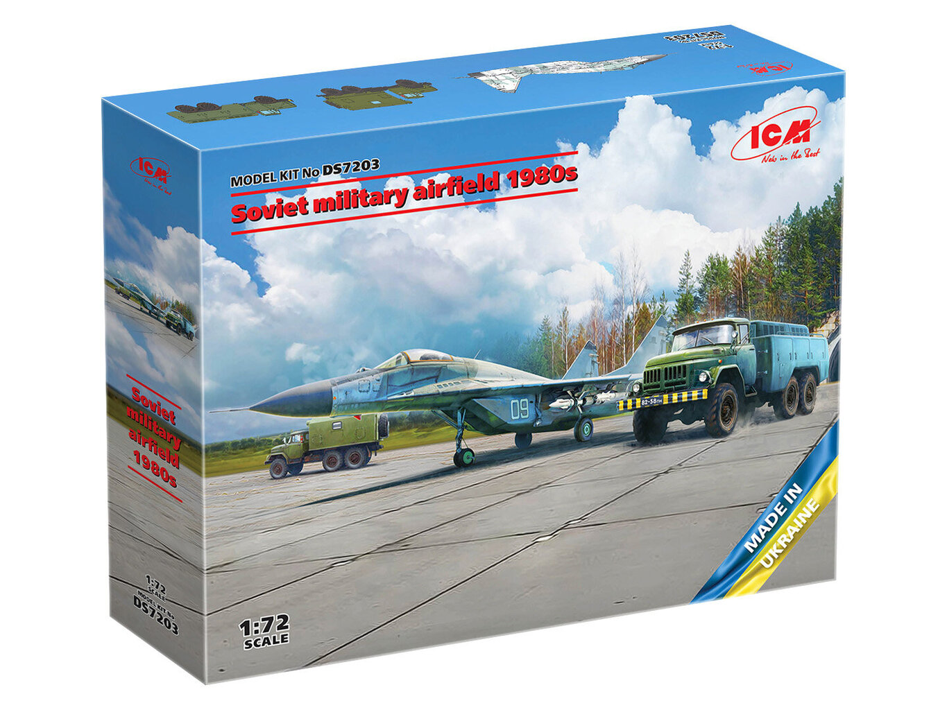 Līmējamais modelis ICM DS7203 Military Airfield Set 1980s 1/72 цена и информация | Līmējamie modeļi | 220.lv