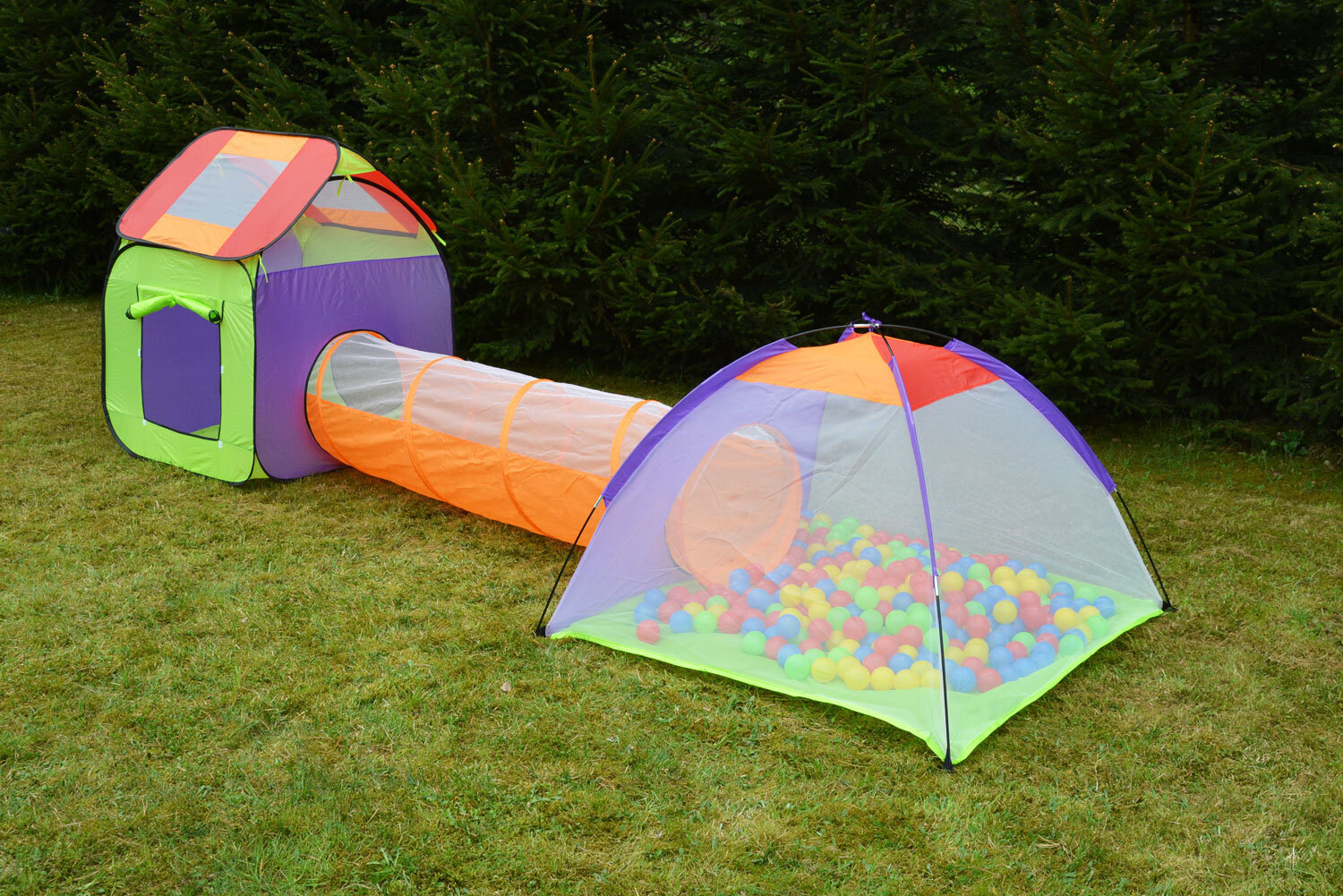 Bērnu telts ar tuneli 3 in 1 цена и информация | Bērnu rotaļu laukumi, mājiņas | 220.lv