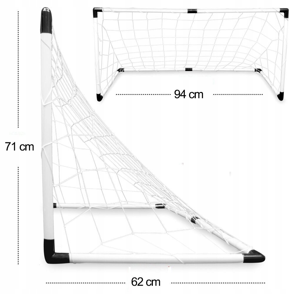 Futbola vārtu komplekts 2in1 185x120x70 cm + bumba cena un informācija | Rotaļlietas zēniem | 220.lv